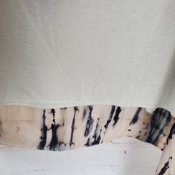 Tempo Paris Blouse Top Size S/M Silk Blend Pullover Lined Relaxed Overlay Italy - Picture 7 of 12